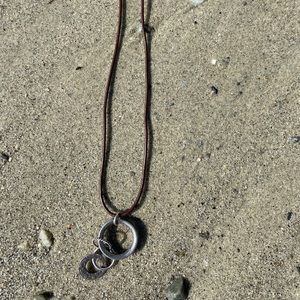 Silpada Leather / Pendant Necklace. N1821